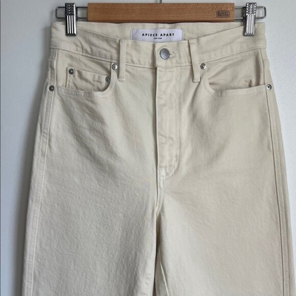 Apiece Apart Camilla Jean in Cream Size 28 - Picture 6 of 9